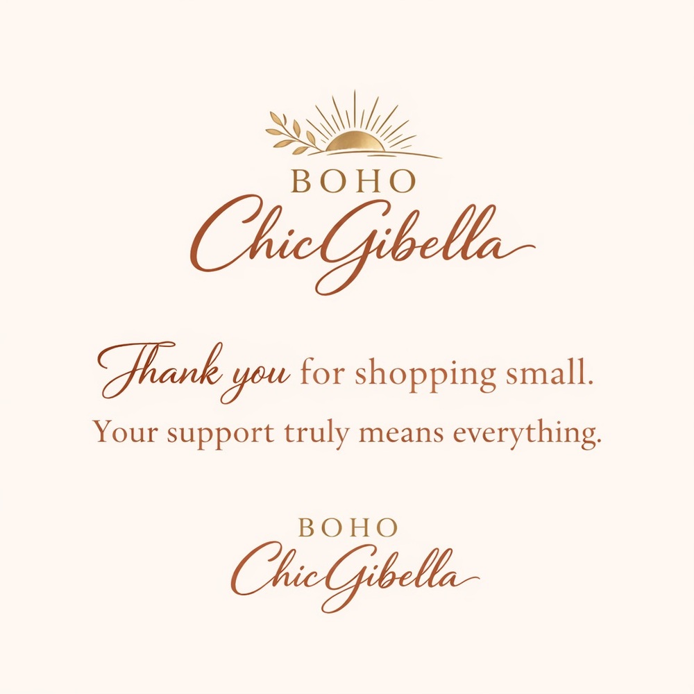 Boho Chic Gibella Thank You Card